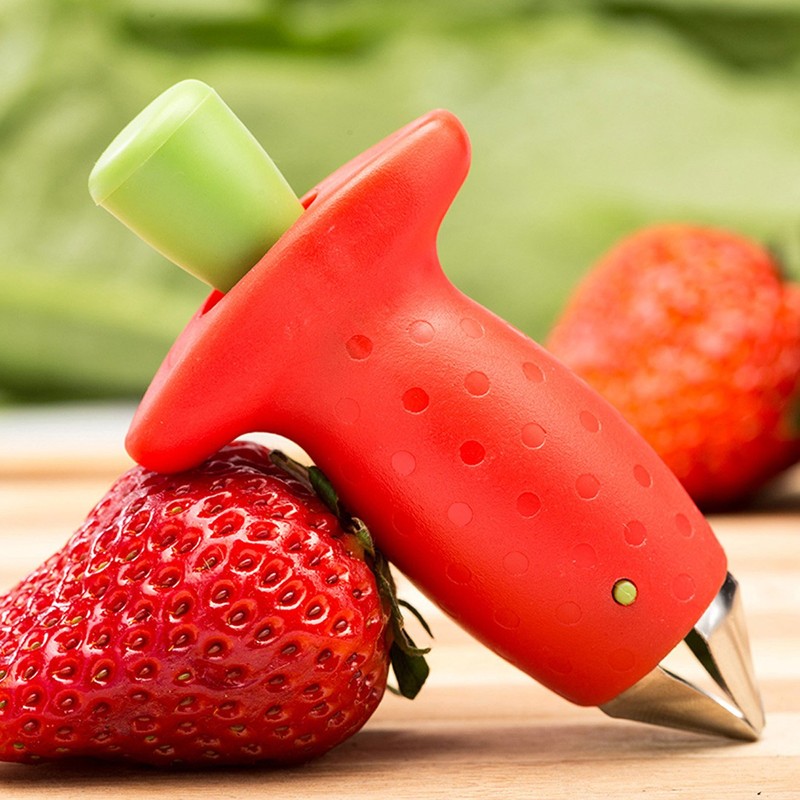 NewFerU Multi Claw Strawberry Huller Stainless Steel Plasitc Fruit Berry