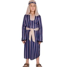 A2Z 4 Kids Boys Xmas Nativity Villager Costume Attire Shepherd Townspeople - Villager Costume 3-5