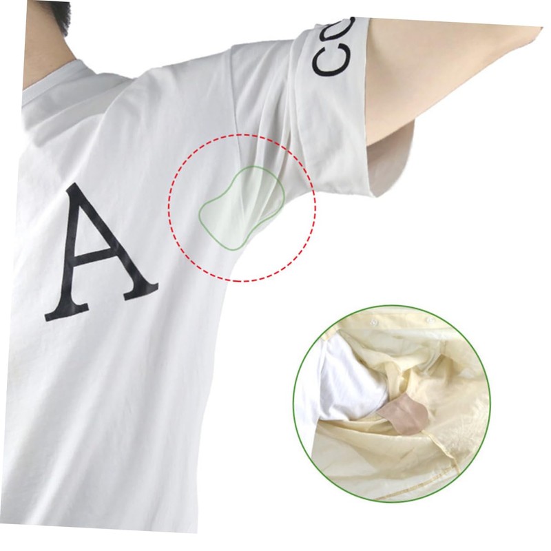 TOVINANNA 10pcs Armpit Sweat Absorption Pads Disposable Anti-Perspiration Stickers for