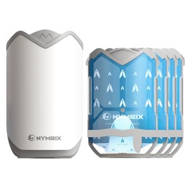 Nymrix 2-in-1 Flying Insect Trap & Refill | Plug-in Indoor Bug Catcher with Blue & Purple Light Technology for Gnats, Fruit Flies, Mosquitoes, Moths | Mess-Free & Safety(1 Device &4 Refill)