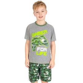 Harry Bear Boys' Gaming Pyjamas for Boys, Gamer Pyjamas Short, multicoloured