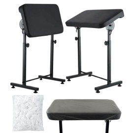 SOFITA Tattoo Arm Rest Stand + [100 Disposable Arm Rest Covers]. Arm Rest Tattoo. Ultimate Tattoo Equipment. Adjustable Height and Tilt. High Density Leather Pad. Tattoo Armrest. Tattoo Legrest (XXL)