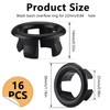16 PCS Plastic Sink Overflow Ring, Sink Basin Overflow Trim