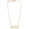 Khloe Patriotic United States: City Skyline Matte Gold-Tone Rectangular Cut-Out