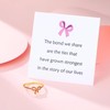 Pink Bow Ring 14k Gold Plated S925 Sterling Silver Bow