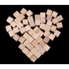 Wooden World 5 x Wooden Dice with Simple Dice Dice