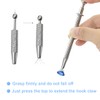 NOPKESV Stainless Steel Piercing Taper Insertion Pin, Thread-Free Assistant Tool,