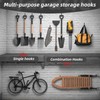 Heavy Duty Ladder Hooks for Garage Wall Storage - 6-Pack