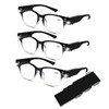 DuanMei Reading Glasses with Lights, Blue Light Blocking, Magnifying, 2.0