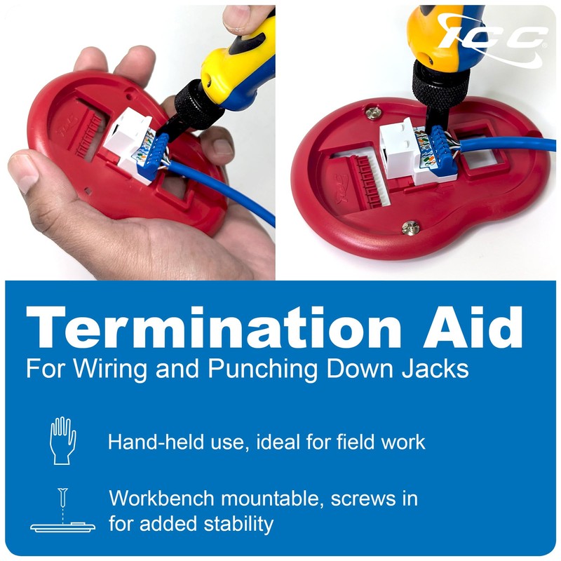 ICC CAT5e Keystone Jack with Inline IDC No Pair Split