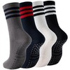 Pilates Socks for Women, Non Slip Gripper Socks for Yoga,Barre,Hospital,Barefoot