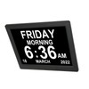8.7inch Digital Day Calendar Clock Auto Dimming Large Display Medication