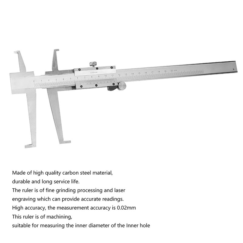 Professional High Accuracy Carbon Steel Double Claw Inner Groove Vernier