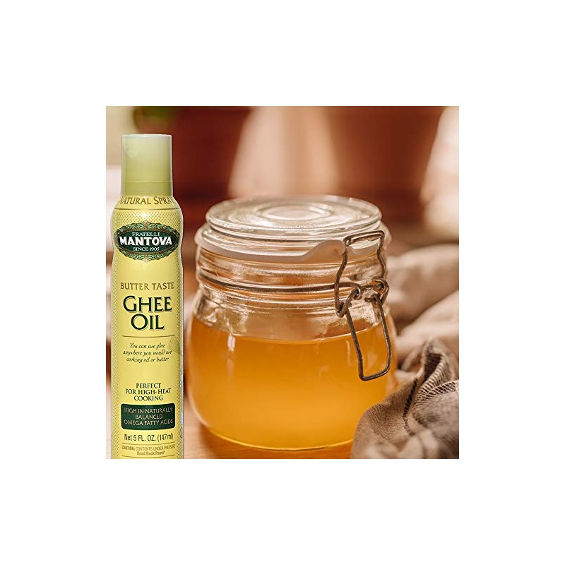Mantova Spray Ghee Butter, Original, 5 Fl Oz (Pack of