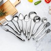 304 Stainless Steel Kitchen Utensils Set, 11 PCS Metal Cooking
