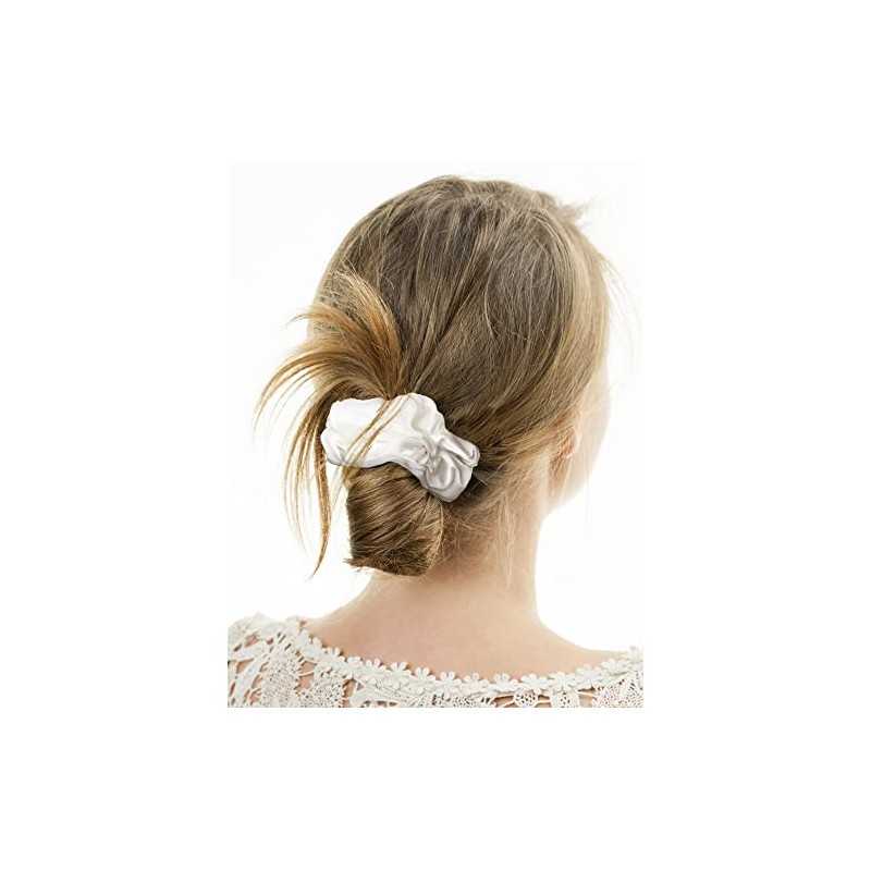 Silmer Paquete de 3 coleteros de seda para cabello grueso,