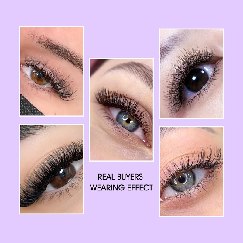 Natuhana 2D U Shape Lash Extensions Easy Fan Russian Volume