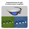 Golf Ball Finder Glasses PC Clear Wide View Anti Slip