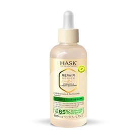 HASK, Longer & Stronger, Suero Capilar, Fortalece y Engrosa el Cabello, con Aceite de Romero, Árbol de Té y Biotina