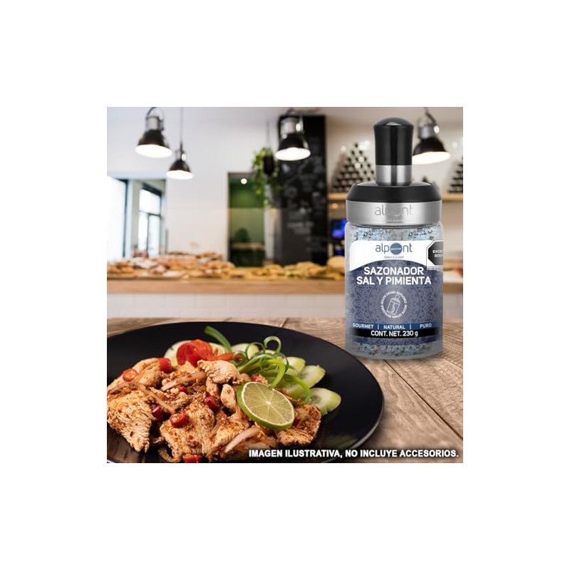 ALPONT GOURMET Sal y Pimienta, Mezcla Clásica de Condimentos para