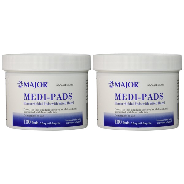 Medi-Pads Maximum Strength With Witch Hazel Hemorrhoidal Hygienic Cleansing Pads