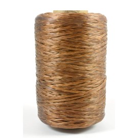 Kulay Artificial Deer Sinew Brown Waxed Polyester Beading Craft and Sewing Flat Thread Sinue, 300 Yards