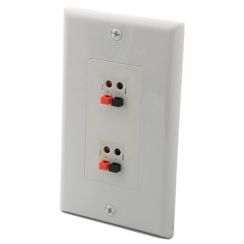 YinXiong Decorative Style 1 Gang Speaker Spring Clip Wall Plate