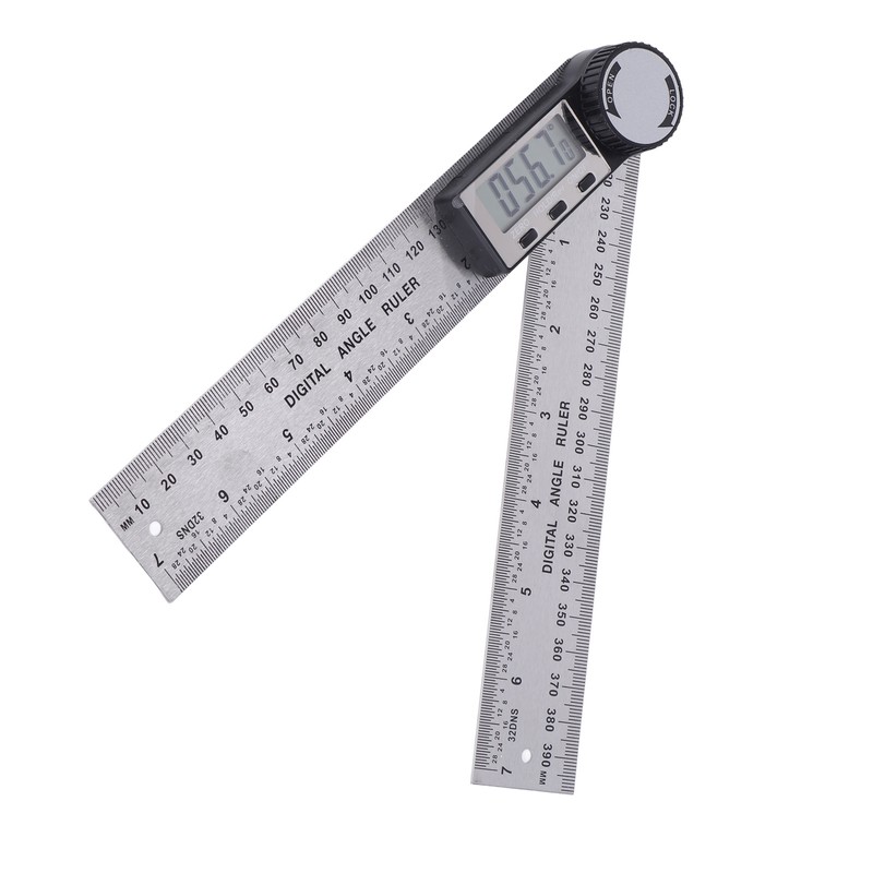 10‑390mm Stainless Steel Electronic Protractor Digital Goniometer Angle Finder Miter