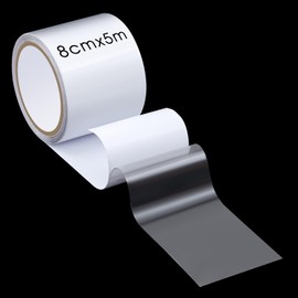 Sinmoe PVC Tarpaulin Tape with High Adhesion, Waterproof Truck Tarpaulin Repair Kit, Tent Patch, Repair Tape for Truck, Fabric Tarpaulin, Tarpaulin Patches (Transparent)