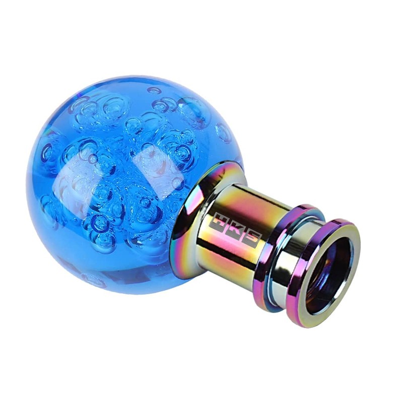Universal HKS Crystal Blue Round Ball Manual Car Gear Stick
