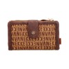 Anekke Ladies Purse 14 cm Brown Suede Pouch, brown