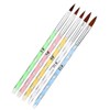 1 x 5-piece acrylic brush set, size 4, 6, 8,