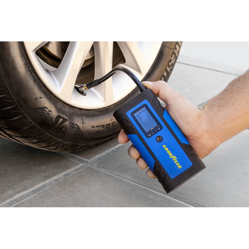 Goodyear Digital Portable Compressor 150 PSI Blue