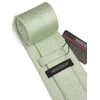HISDERN Men's Tie Handkerchief Plain Tie & Pocket Square Set