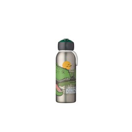 Mepal - Thermoflasche Flip-Up Campus - Isolierte Trinkflaschen für Kinder - Edelstahl Thermosflasche - 9 Stunden heiß & 12 Stunden kalt - BPA-frei - 350 ml - Dino