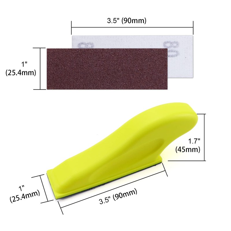 POLIWELL Micro Sanding Tools 3.5” x 1” Detail Sander for