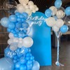 PatiCool Sky Blue Balloons - 12 inch 100pcs Latex -