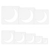 SAVITA 16pcs Moon Stencils for Crafts, Moon Template Plastic Painting&Drawing