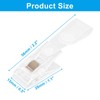 Unlorspy 30pcs White Plastic Garden Flag Clips, Adjustable Anti-Wind Rubber