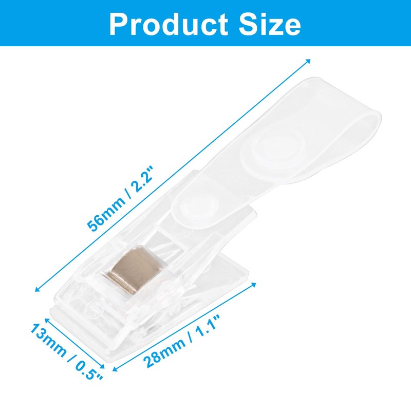 Unlorspy 30pcs White Plastic Garden Flag Clips, Adjustable Anti-Wind Rubber