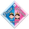 Prince & Princess On Board Car Sign, Baby On Board