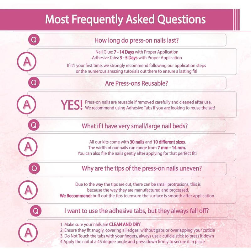 INCHIC Elegant Noir, Extra Long Almond, Nude Shade with Black