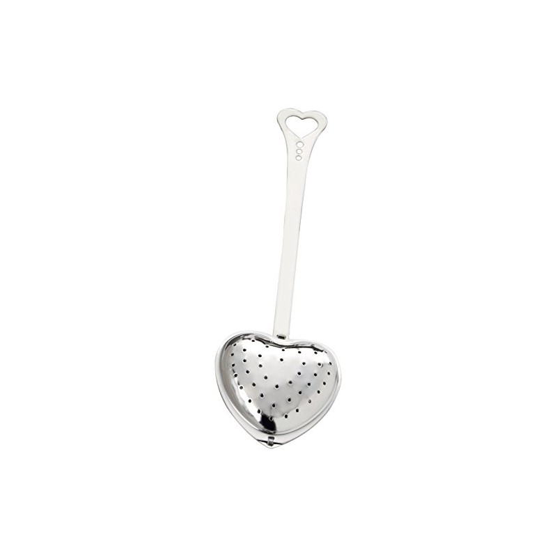 Kate Aspen Tea Time Heart Tea Infuser in Elegant White