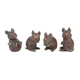 London Ornaments LO7512076 Mice (Set of 4)