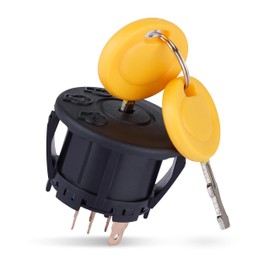 BlueStars 725-12066 Ignition Switch 3 Position 6 Pin with Keys - Compatible with Cub Cadet Cadet ZT1-42 ZT1-46 ZT1-50 ZT1-54 ZT2-50 ZT2-54 MTD Z510 Z530 Z550 Z560 Z5200 - Replaces 725P12066 925-12066