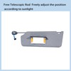 Left Driver Side Sun Visor Compatible with Honda Pilot 2017-2021,