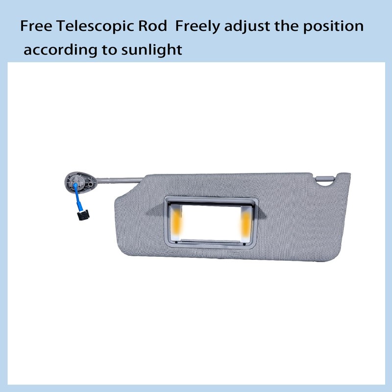Left Driver Side Sun Visor Compatible with Honda Pilot 2017-2021,