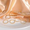 WFYOU 10 Pcs 1-2mm 18K Gold Plated Simple Rings for