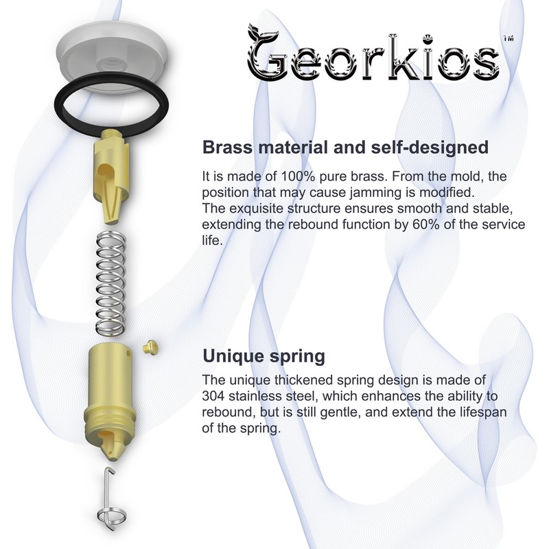 Bathroom Sink Drain with Overflow, Rustproof Vessel Lavatory Vanity Pop