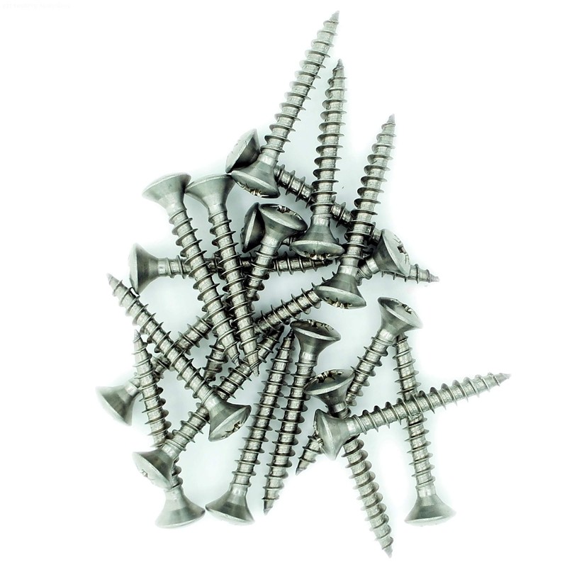 No.10 x 1.6 (5mm x 40mm) Pozi Raised Countersunk Chipboard